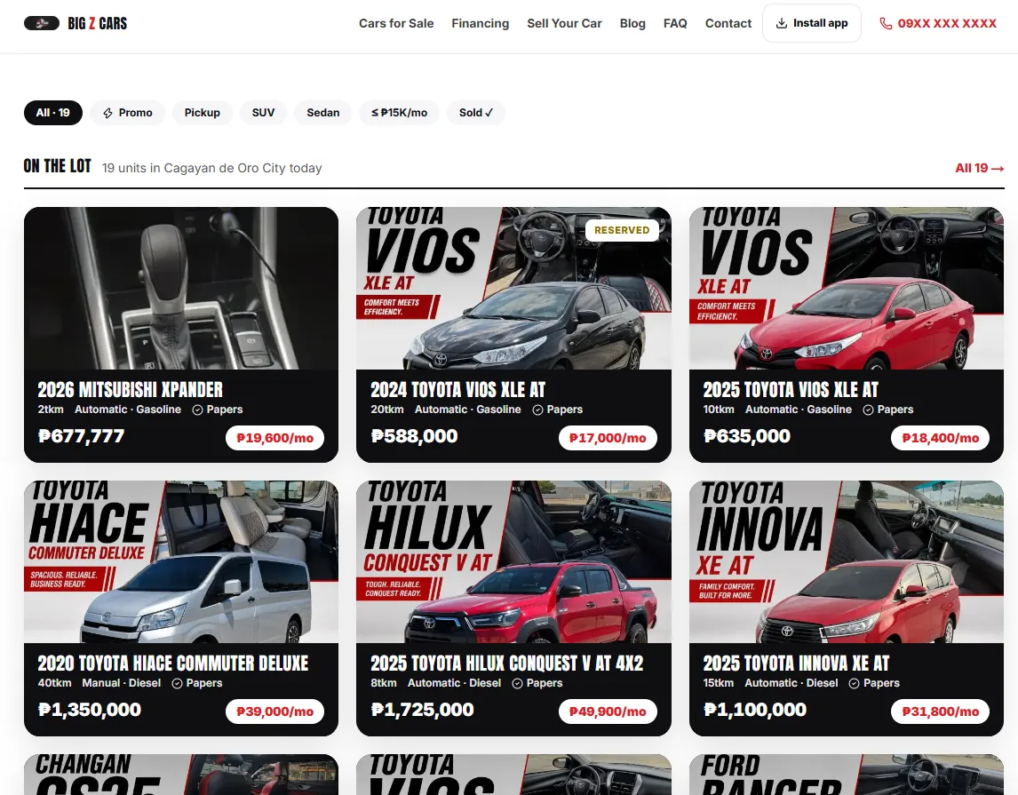 site page view